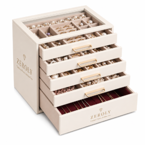 Zeroly | SONGMICS Jewelry Box with Glass Window