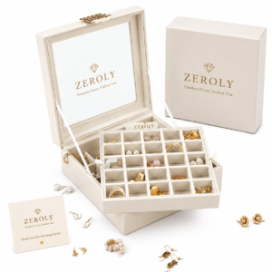 Zeroly | Frebeauty 50 Grid Earring Holder Organizer